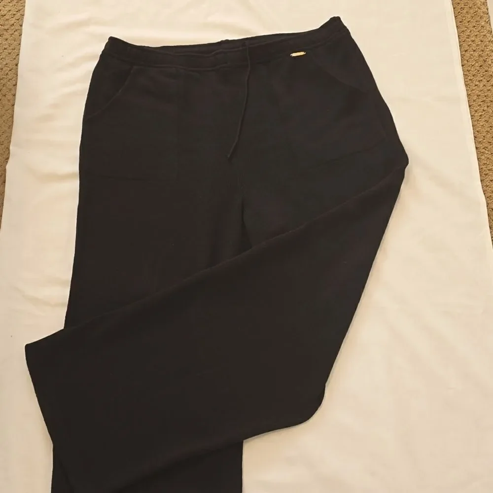 St. John Santana Knit Wide Leg Pant Large‎